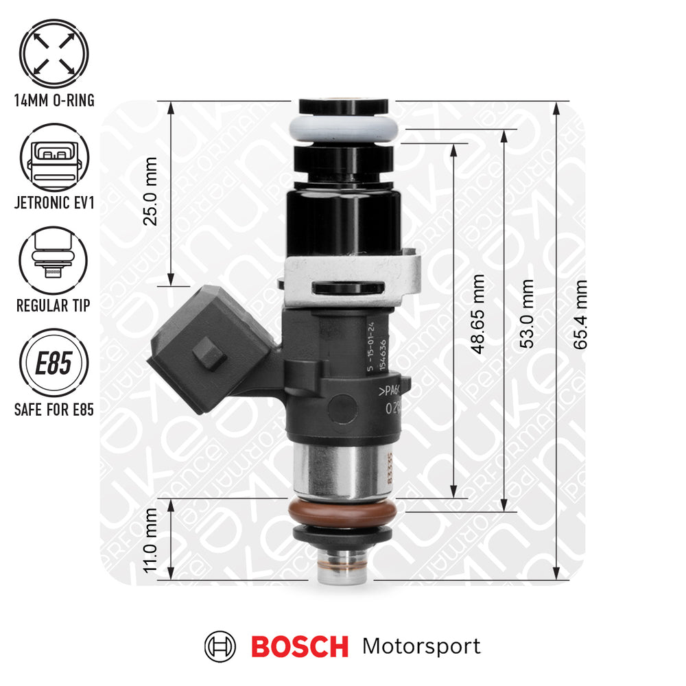 Bosch injector 1462cc, 53mm (EV14S), 8pcs flow matched