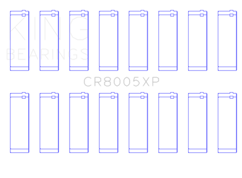 King Engine Bearings Ford 377 (Size STDX) Connecting Rod Bearing Set