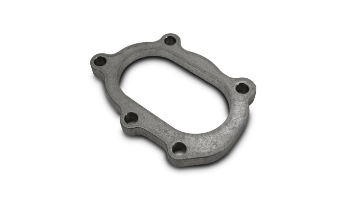 5 Bolt with Divorced Ports Mild Steel Turbo Discharge Flange. GT25R/GT28R (Oval)