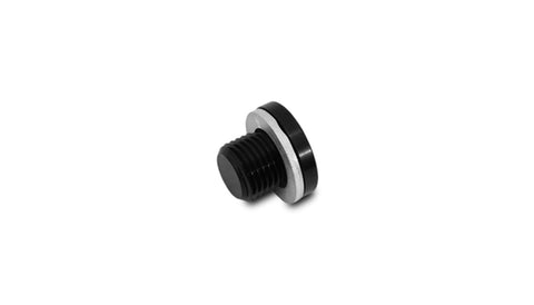 M10 x 1.0 Metric Aluminum Port Plug with Crush Washer