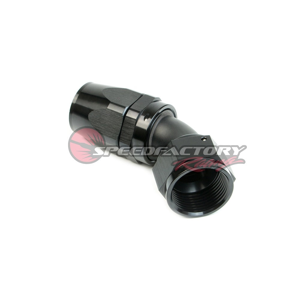SpeedFactory Racing -12AN 45° Black Hose End Fitting