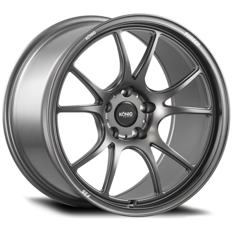 Konig Forged F3S 18X10.5 5X120 ET25 Satin Charcoal Knurled Bead