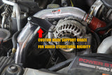 HPS Hot & Cold Side Charge Pipe with Orange CAC Hose Intercooler Boots, Red, 17-105R
