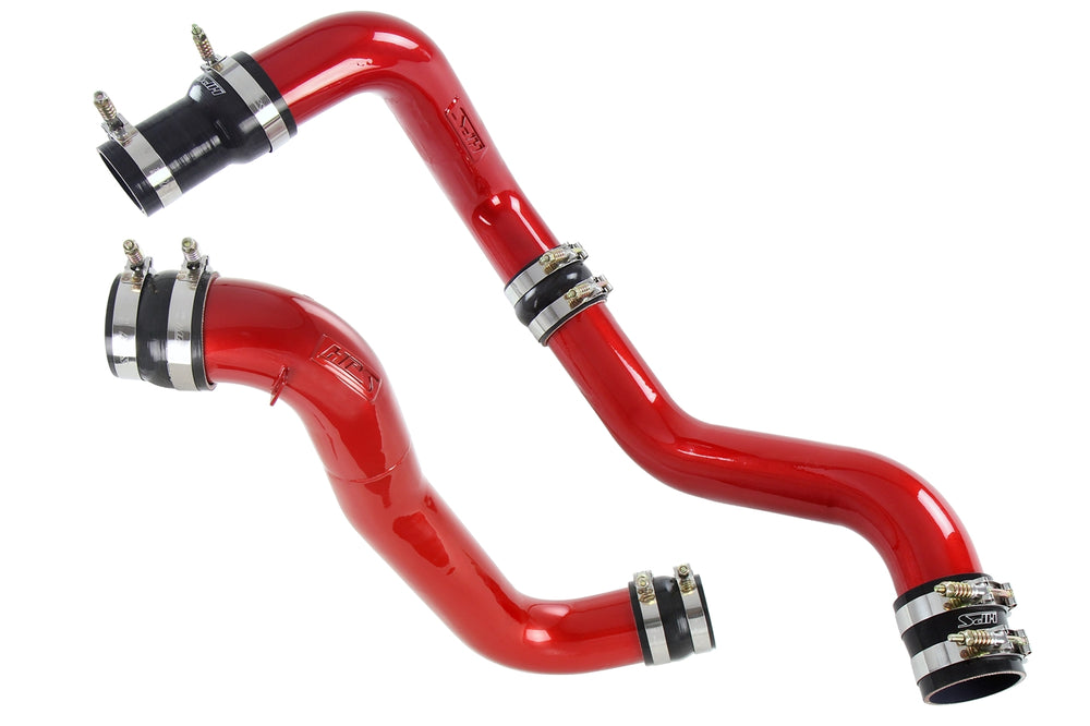 HPS Performance Stainless Steel Intercooler Charge Pipe Kit Cold and Hot Side Red 17-150R