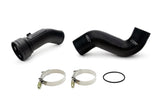 HPS Cold Side Charge Pipe with CAC Hose Intercooler Boot, Black, 17-155WB