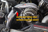 HPS Intercooler Charge Pipe (Hot Side) with Orange Boots, Polished, 17-171P