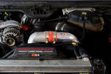 HPS Intercooler Charge Pipe (Cold Side) with Orange Boots, Black, 17-172WB