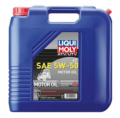 LIQUI MOLY 20L ATV 4T Motor Oil SAE 5W-50