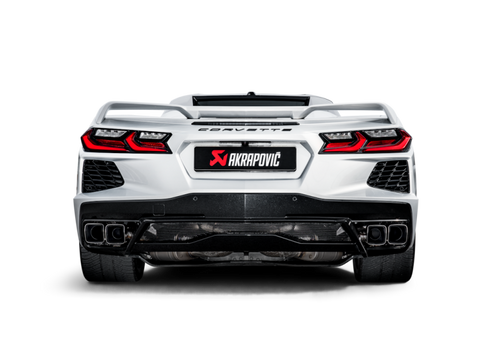 Akrapovic 2020 Chevrolet Corvette Stingray (C8) OPF/GPF Slip-On Line (Titanium) w/ Titanium Tips