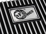 aFe POWER Transmission Pan Ford Trucks 80-92 (AOD Transmission)- Black w/ Machined Fins