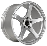 Enkei Kojin 18x8 45mm Offset 5x112 Bolt Pattern 72.6mm Bore Dia Matte Silver Wheel
