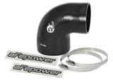 aFe Magnum FORCE Intake Coupling Kit (4 IN ID to 3-3/8 IN ID x 90 Deg.) Elbow Coupler - Black