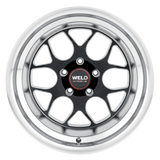 Weld Solana Street 18x9 / 5x114.3 / 6.14 BS / 72.56 HB - Gloss Black Milled - Non-BL Wheel