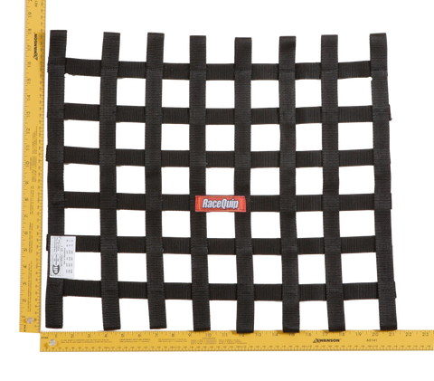 RaceQuip Black 18 X 21 SFI Ribbon Net