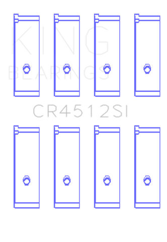 King Engine Bearings Honda D17A1/2 1.7L 16V (Size +0.75mm) Connecting Rod Bearing Set