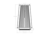 aFe Magnum FORCE Intake Replacement Air Filter w/ D2 Dry Media 5in F x7-1/2in B x5-1/2in T x12inH