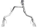 AWE Tuning 2021+ Ford F150 Tremor w/ Bumper Cutouts 0FG Resonated Cat-Back w/ Chrome Silver Tips