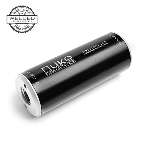 Fuel Filter Slim 100 micron AN-10 - Welded stainless steel element