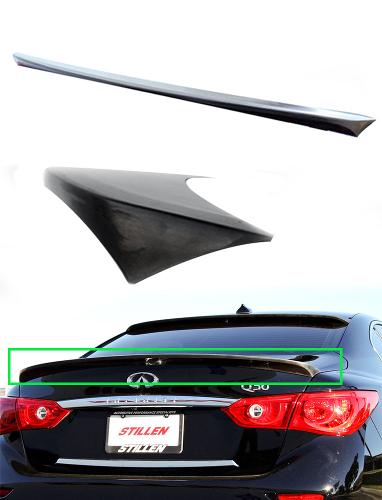 Infiniti Q50 Rear Spoiler [Unpainted] - KB11223