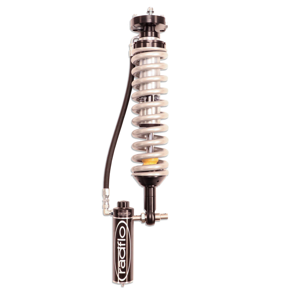 Radflo OE Replacement 2.5 Front Coilover Kit Ford Bronco 2021+ With Remote Reservoirs and Adjusters Standard Travel