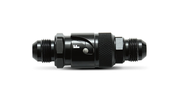 Quick Release Fitting with FKM Rubber Seal, Size: -8AN