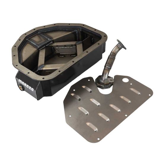 OIL PAN, TOYOTA, 1JZ, 2JZ, FRONT SUMP, ROAD RACE BAFFLE, STEEL