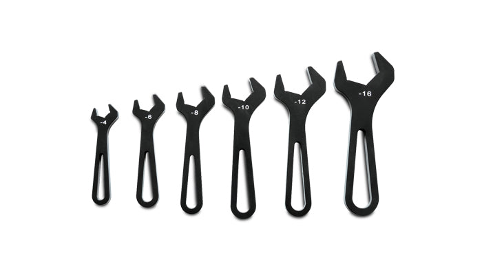 AN Wrenches, Set of six (6) - AN-4 to AN-16) - Anodized Black