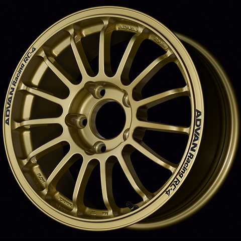Advan RC-4 15x6.5 / +38 Offset / 4x100 / 63mm Bore / Rally Gold