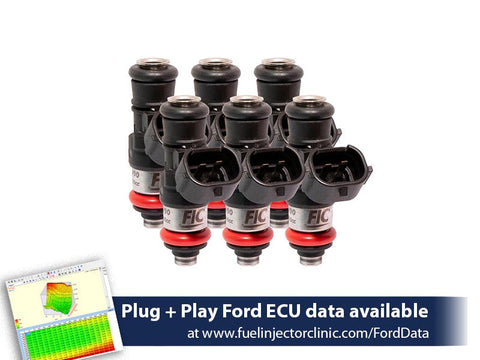 2150cc (200 lbs/hr at 43.5 PSI fuel pressure) FIC Fuel  Injector Clinic Injector Set for Ford Mustang V6 (2011-2017) (is461-2150h)