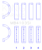 King Engine Bearings Chrysler 197 (Size +0.25mm) Main Bearing Set