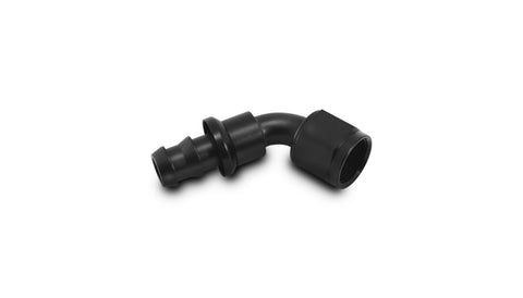 Push-on 60 deg. Hose End Elbow Fitting, Size: -6AN