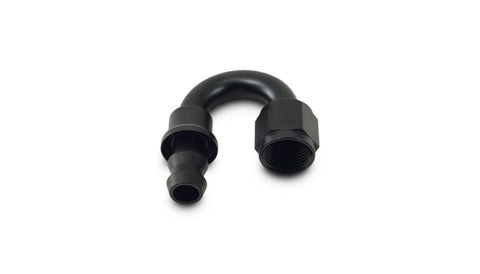 Push-on 180 deg. Hose End Elbow Fitting, Hose Size: -12AN