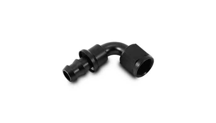 Push-on 90 deg. Hose End Elbow Fitting, Size: -4AN