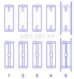 King Engine Bearings Holden 253/308CI 5.0L/5.7L (Size .020) Main Bearing Set