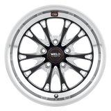 Weld Belmont Drag 15x10 / 5x120 BP / ET45 BS7.27 Gloss Black MIL DIA 78.1