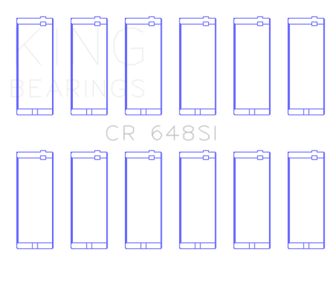 King Engine Bearings Jeep 232CI/242CI/248CI / Rambler 232CI (Size .010) Connecting Rod Bearing Set