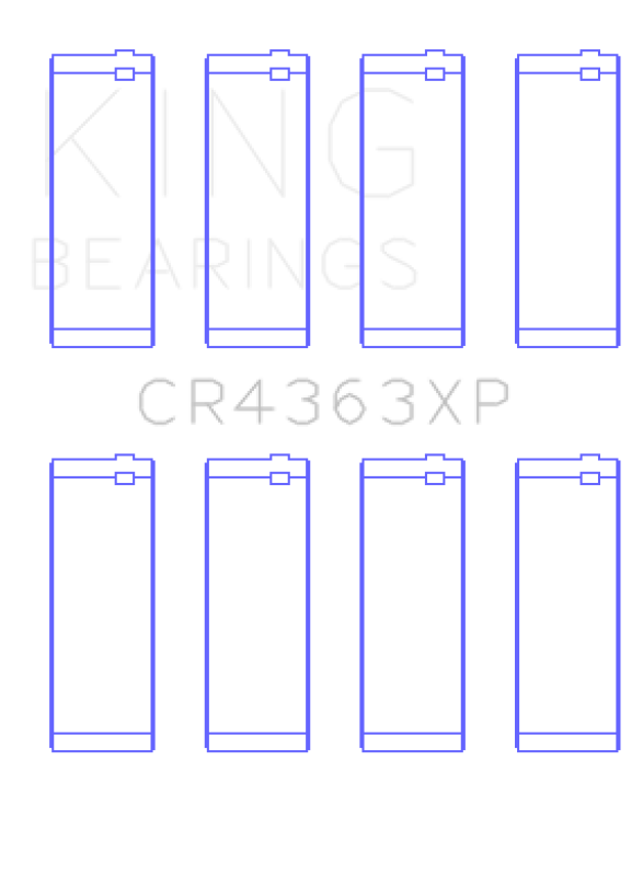 King Engine Bearings Gm 134 DOHC Ecotec 2.2L (Size STDX) Connecting Rod Bearing Set