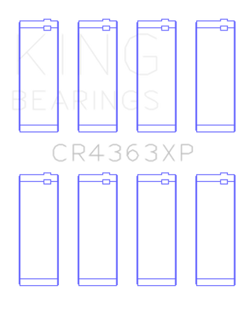 King Engine Bearings Gm 134 DOHC Ecotec 2.2L (Size STDX) Connecting Rod Bearing Set