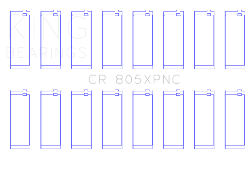 King Engine Bearings Chrysler 273Ci 318Ci 340Ci 360Ci (Size STDX) Connecting Rod Bearing Set