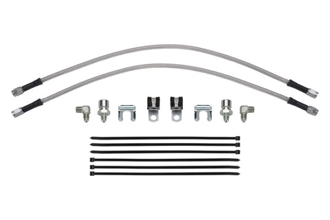Wilwood flexline kit 22IN. M10X1.50 IF to 90 deg 1/8-27 NPT