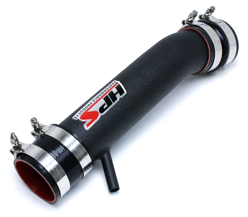 HPS Performance Post MAF Air Intake Aluminum Tube Black 27-560WB