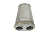 aFe MACH Force-Xp Muffler 2-1/2 IN Dual Inlet/Dual Outlet 5 IN H x 8 IN W x 18 IN L - Oval Body