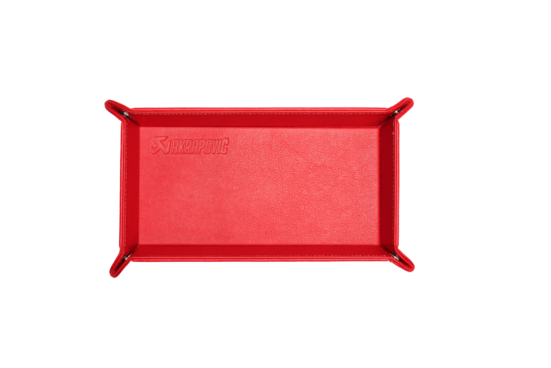 Akrapovic Leather Desk Valet - Red