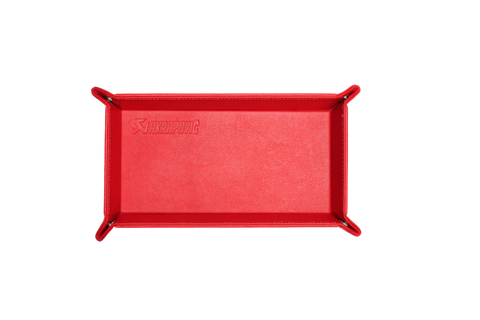 Akrapovic Leather Desk Valet - Red