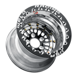 Weld RPM 15x10 / 5x4.75 / 3 BS / 3.18 HB - Black Center - Polished Shell - Black DBL MT Wheel