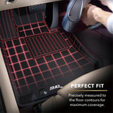 3D MAXpider 18-20 Audi A5 Coupe / S5 Coupe Kagu 2nd Row Floormats - Black