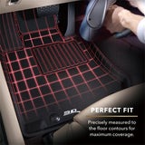 3D MAXpider 22-24 Lexus NX Hybrid Kagu 2nd Row Floormat - Black