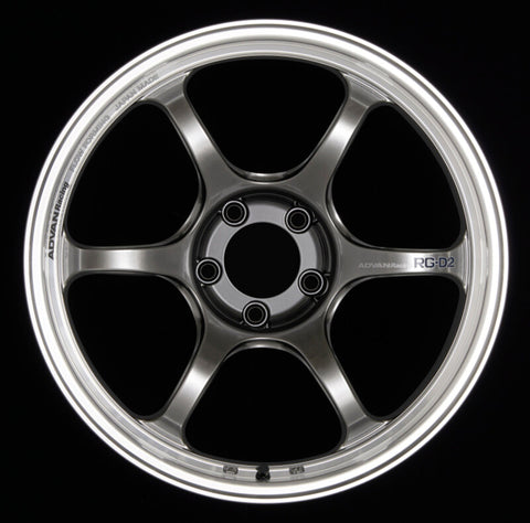 Advan RG-D2 18x9.5 +40mm 5-100 Machining & Racing Hyper Black Wheel