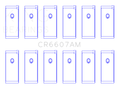 King Engine Bearings Datsun L28 Connecting Rod Bearing Set - Size STD