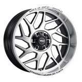 Weld Fulcrum 20x12 / 5x127 / 4.75 BS / 87.1 HB - Gloss Black Machined - Non-BL Wheel